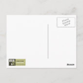 先生と学生。ヴィンテージアートはがき ポストカード (裏面)