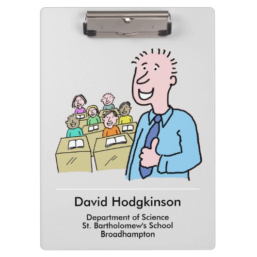 先生と教室のテーマ クリップボード (正面)