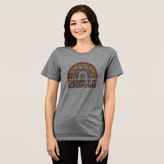 先生と教室のTシャツ トライブレンドTシャツ (正面全面)