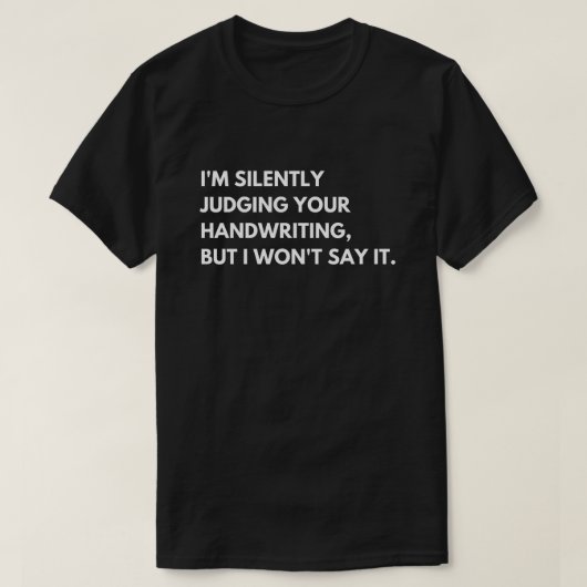 先生と教授のための面白い仕事の引用 Tシャツ (デザイン正面)