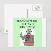 先生と教授 ポストカード (正面/裏面)