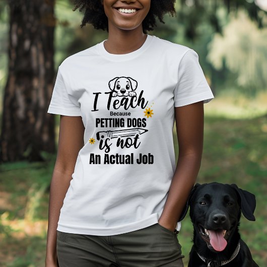 先生と犬の愛教え者I Tシャツ