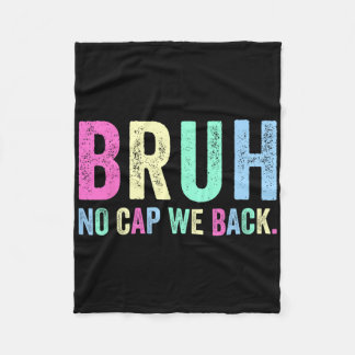 先生と生徒のための学校に戻る No Cap Tシャツ 男子向け フリースブランケット