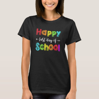 先生と生徒のための学校最後の日を祝おう Tシャツ