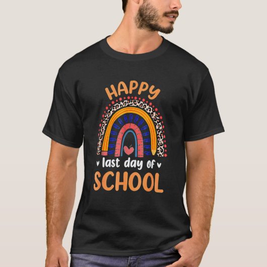 先生と生徒のための学校最後の日 卒業 Tシャツ (正面)
