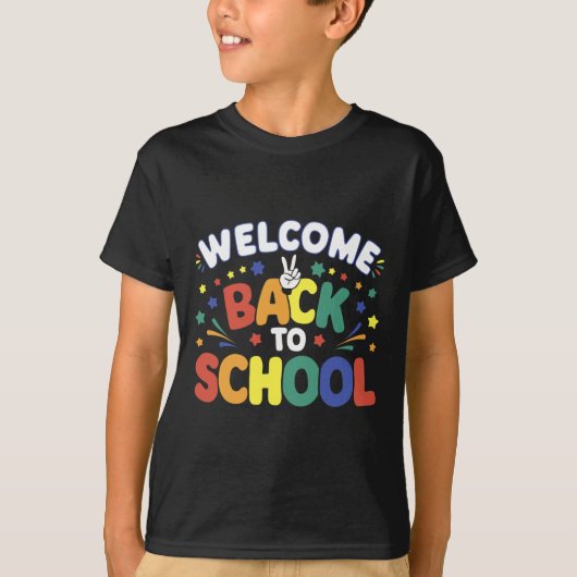 先生と生徒のための新学期のスタート Tシャツ (正面)