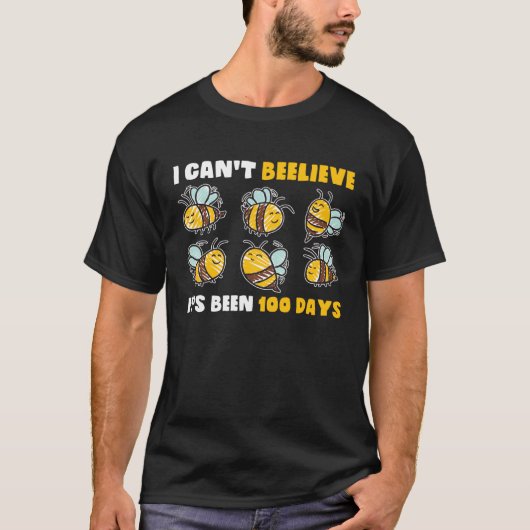 先生と生徒のための100日学校のミツバチの巣の木 Tシャツ (正面)