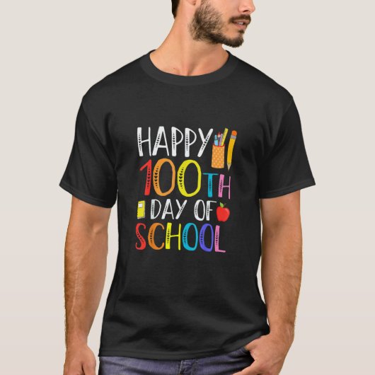 先生と生徒のための100日目の学校 Tシャツ (正面)