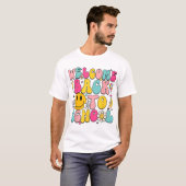 先生と生徒の新学期のお祝い Tシャツ (正面フル)