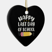 先生と生徒の最後の学校の日をお祝いしよう セラミックオーナメント (右)