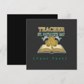 先生と生徒　２０２６年度 - 知識は光 招待状 (正面/裏面)