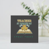 先生と生徒　２０２６年度 - 知識は光 招待状 (スタンド正面)