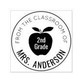 先生と等級 |教室から セルフインキングスタンプ (デザイン)