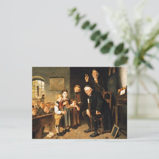 先生と絵画学生ファインアート ポストカード (スタンド正面)