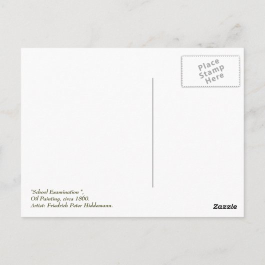 先生と絵画学生ファインアート ポストカード (裏面)