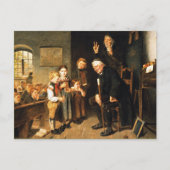 先生と絵画学生ファインアート ポストカード (正面)