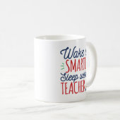 先生と頭が切れるして寝る コーヒーマグカップ (正面右)