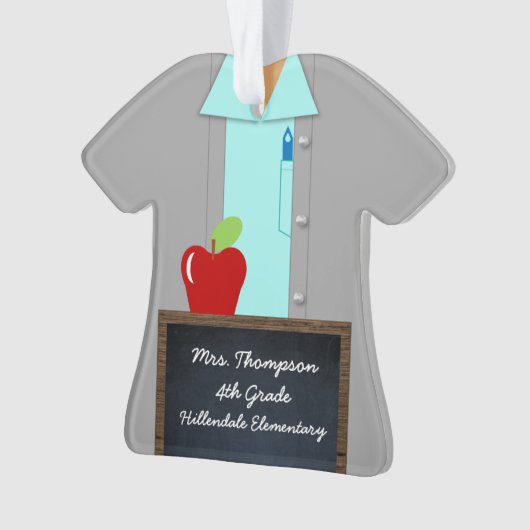 先生とApple Profession オーナメント (正面)