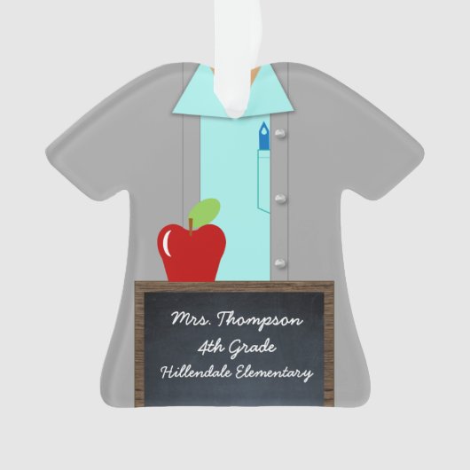 先生とApple Profession オーナメント (正面)