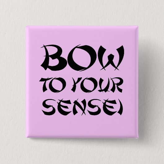 先生におじぎする 缶バッジ (正面)