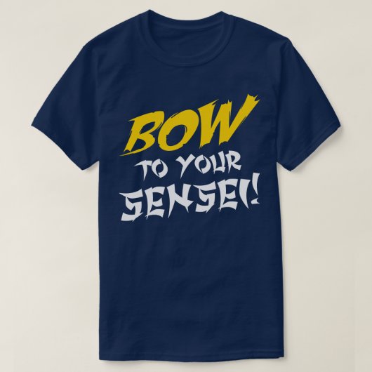 先生におじぎする Tシャツ (デザイン正面)