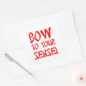 先生にお辞儀 スクエアシール (封筒)