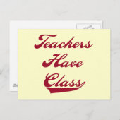 先生には赤シャツとギフトが用意されている ポストカード (正面/裏面)