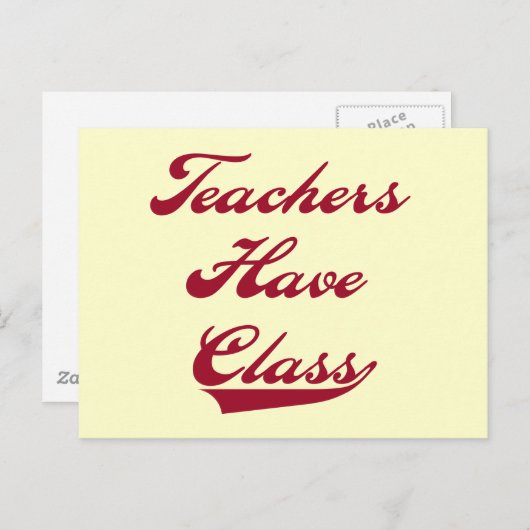 先生には赤シャツとギフトが用意されている ポストカード (正面/裏面)