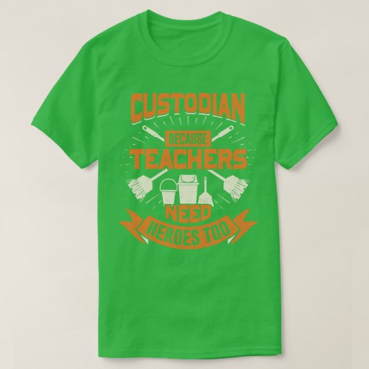 先生にもヒーローが必要なカストディー Tシャツ (デザイン正面)