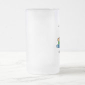 先生によって曇らされるマグ フロストグラスビールジョッキ (中央)