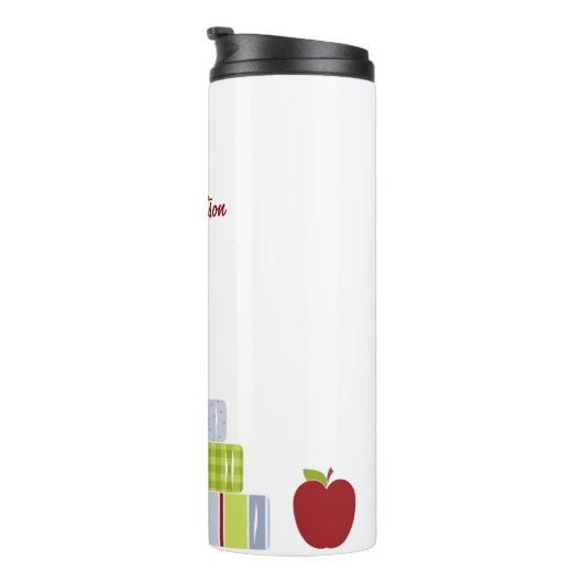 先生によって積み重ねられる本のカスタムな熱タンブラー タンブラー (回転右)