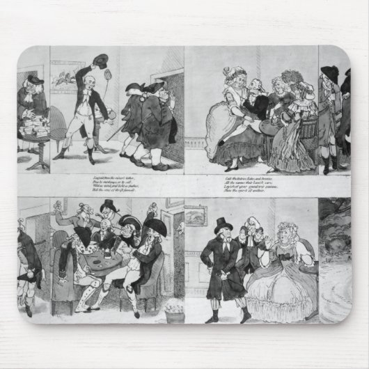 先生によるジョンソン1794年浪費家のためのレッスン マウスパッド (正面)