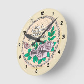 先生による差分時計 ラウンド壁時計 (傾斜)