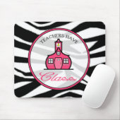 先生にクラスのマウスパッド-シマウマのプリント--があります マウスパッド (マウス)