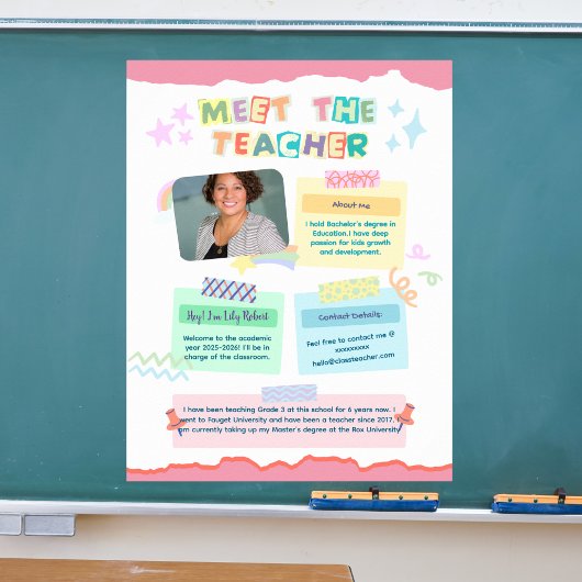 先生に会いに来て 学校 教室 ポスター