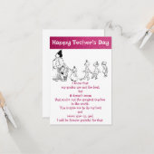 先生に感謝 カード (正面/裏面インサイチュ)