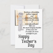 先生に感謝 カード (正面)