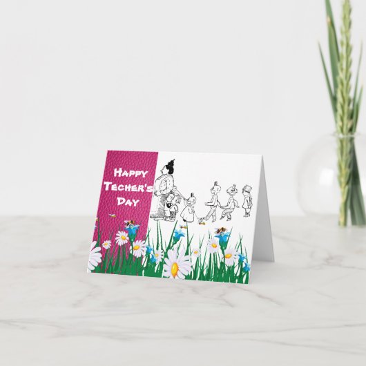 先生に感謝 カード (正面)