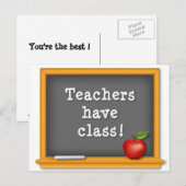 先生に授業をカスタマイズする： ポストカード (正面/裏面)