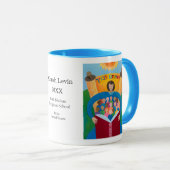 先生に熱心に マグカップ (正面右)