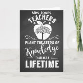先生に知識の種を植える カード (正面)