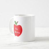 先生のためのりんご コーヒーマグカップ (正面左)