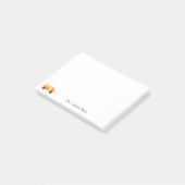 先生のためのカスタムでかわいく黄色いスクールバス ポストイット (アングル)