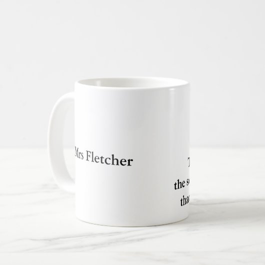 先生のためのカスタムなギフトは先生の名前を個人化します コーヒーマグカップ (正面左)