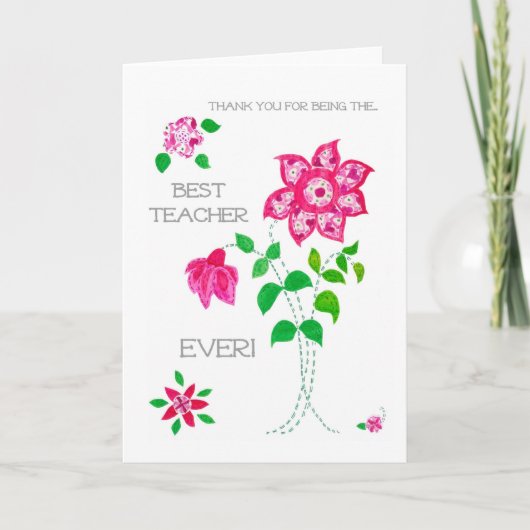 先生のためのサンキューカード サンキューカード (正面)