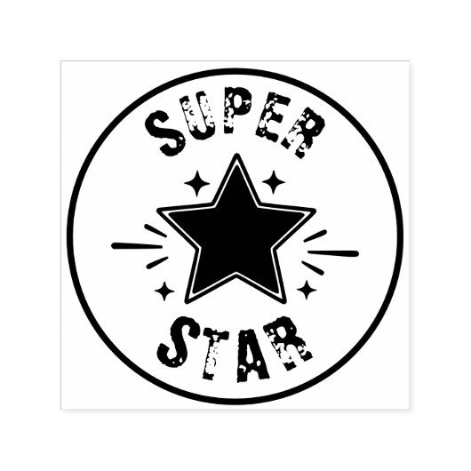 先生のためのスターシール セルフインキングスタンプ (デザイン)
