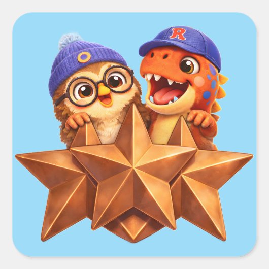 先生のためのステージ3最終シリーズステッカーシート スクエアシール (正面)