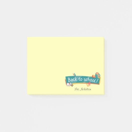 先生のためのバック・トゥ・スクール Post-it® ノート ポストイット (正面)