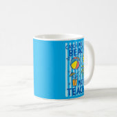 先生のためのビーチサマー コーヒーマグカップ (正面右)