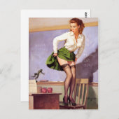 先生のためのピンナップ・フログ ポストカード (正面/裏面)